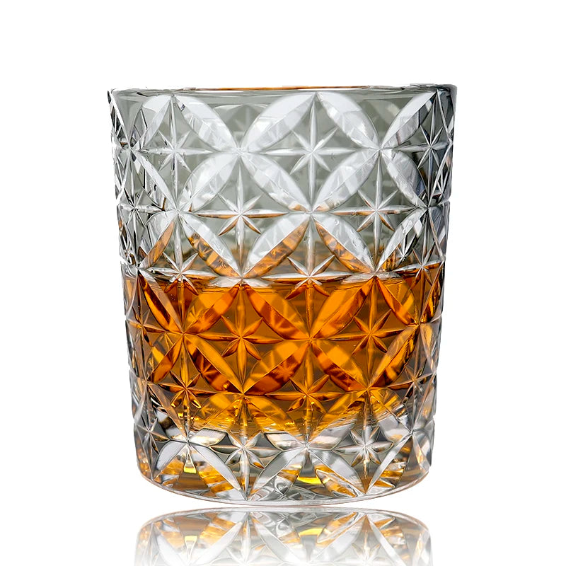 Verre whisky style edo kiriko motifs taillés main - vue 7 sur 7