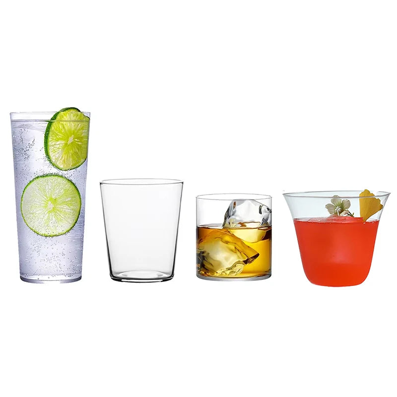 verre collins ultra leger texture striee pour cocktail