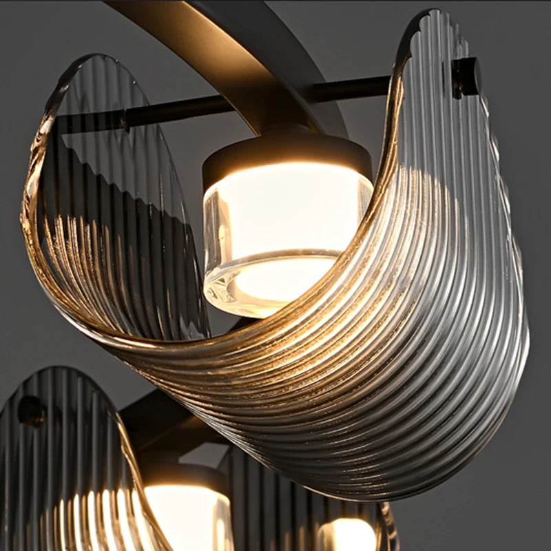 Suspension design enroulée à LED - vue 5 sur 6