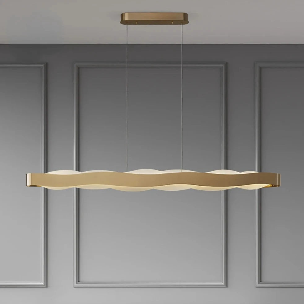 lustre nordique acrylique minimaliste bande led dimmable