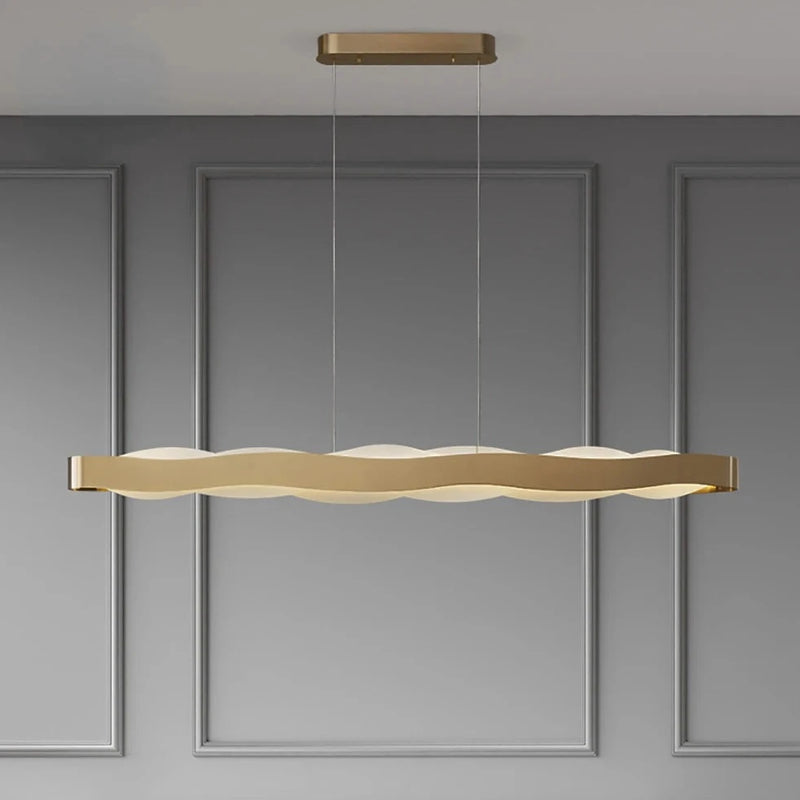 lustre nordique acrylique minimaliste bande led dimmable