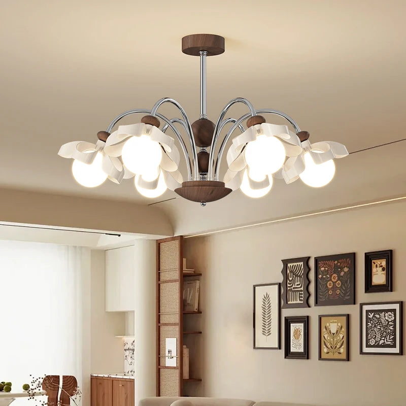 lustre médiéval à fleurs style rétro pour ambiance agréable - vue 5 sur 9