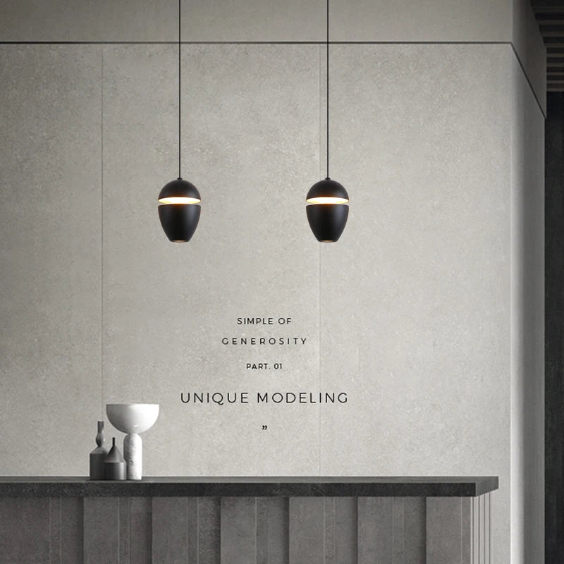 Suspension LED design intérieur de couleur cuivrée - vue 4 sur 13