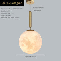 suspension design moderne en forme de lune