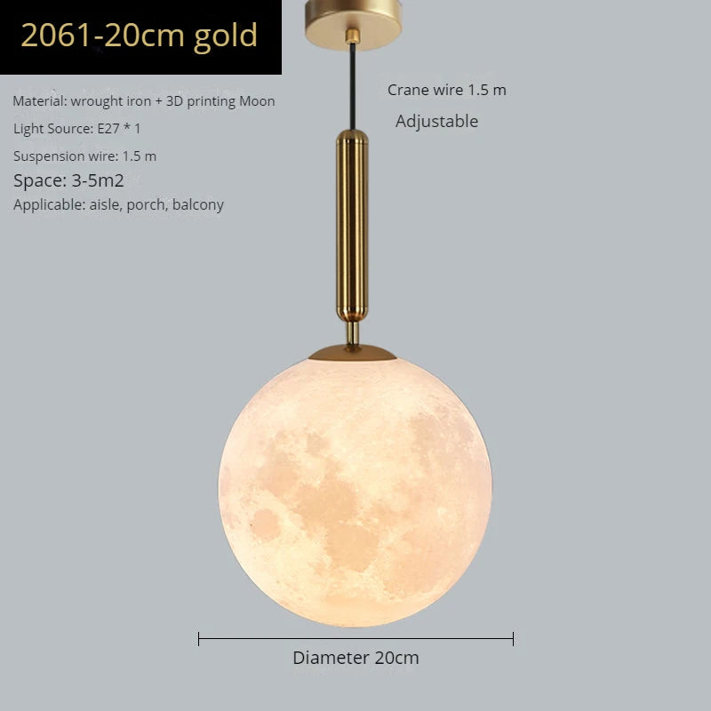 suspension design moderne en forme de lune
