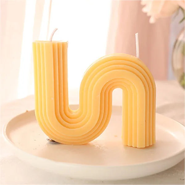 bougies parfumées géométriques en forme de u pour décoration intérieure - vue 21 sur 22