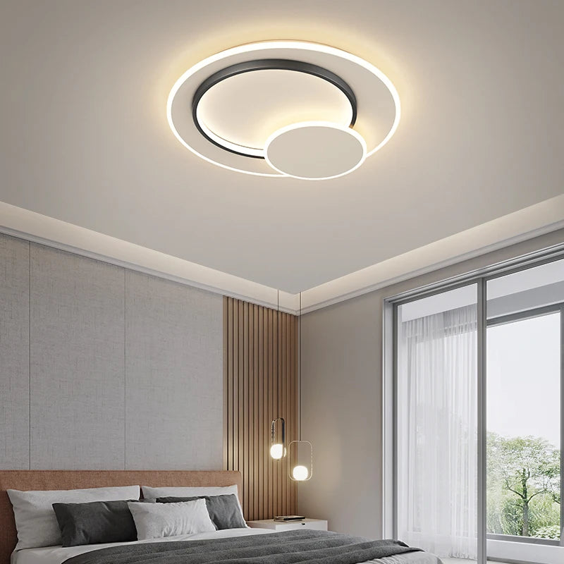 lustre circulaire moderne lumières pour éclairage intérieur décoratif - vue 3 sur 10