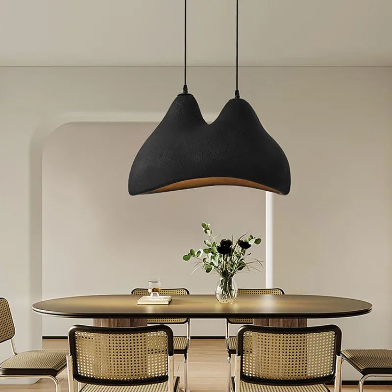 suspension Nordique Wabi Sabi E27 lumières Restaurant style crème chambre décoration de la maison LED
