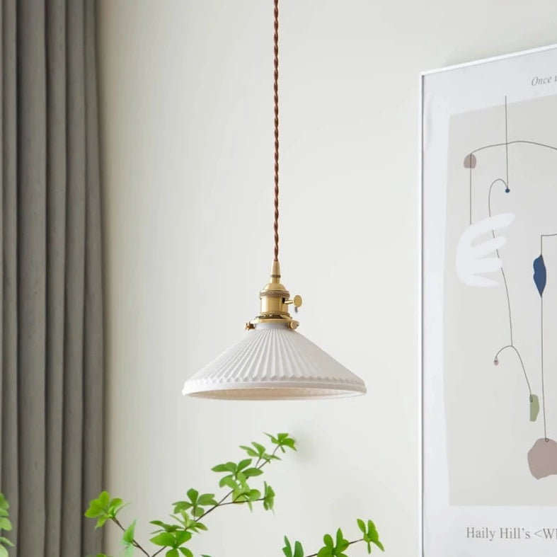 Lustre led japonais nordique luxe - vue 4 sur 10