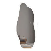 miroir lumineux décoratif style nordique irrégulier pour intérieur élégant