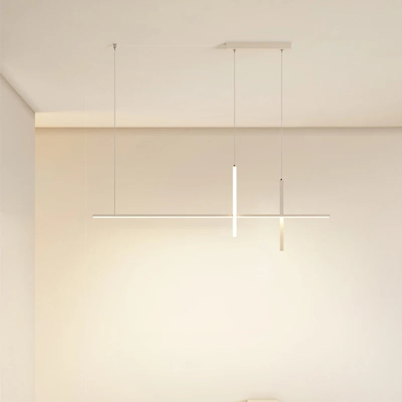 Lustre led simple et moderne pour salle à manger - vue 5 sur 14