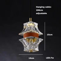 lustre suspendu avec nouvelles lampes led 2023 pour éclairage