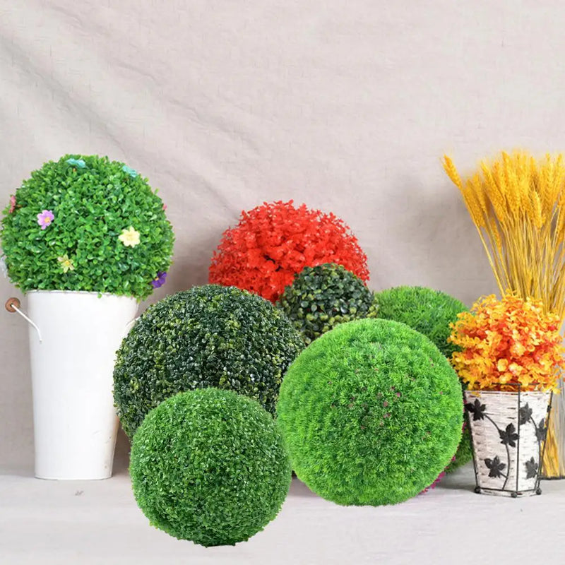 boule de topiaire artificielle décorative pour jardin résistante aux uv