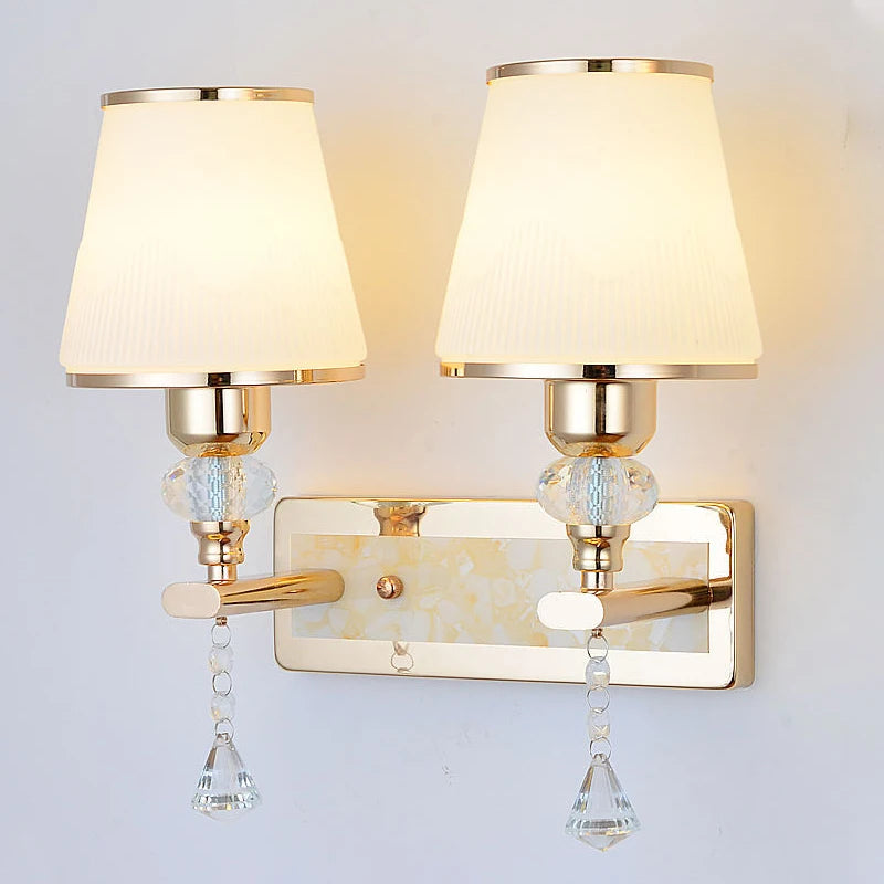 applique murale en cristal minimaliste moderne pour intérieur décoratif