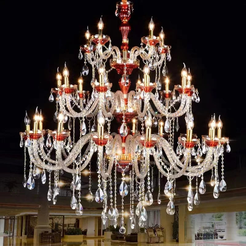 lustre en cristal design pour décoration de restaurant et café - vue 2 sur 6