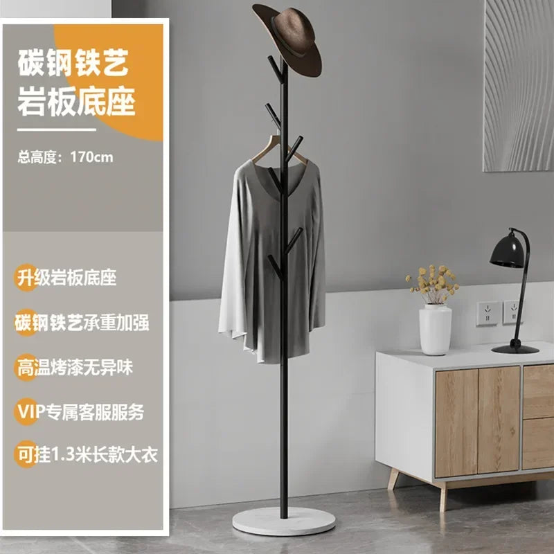porte-sacs et porte-vêtements en métal design élégant pour rangement pratique