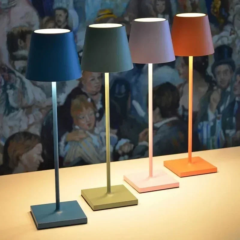 lampe de table rechargeable tactile moderne sans fil portable
