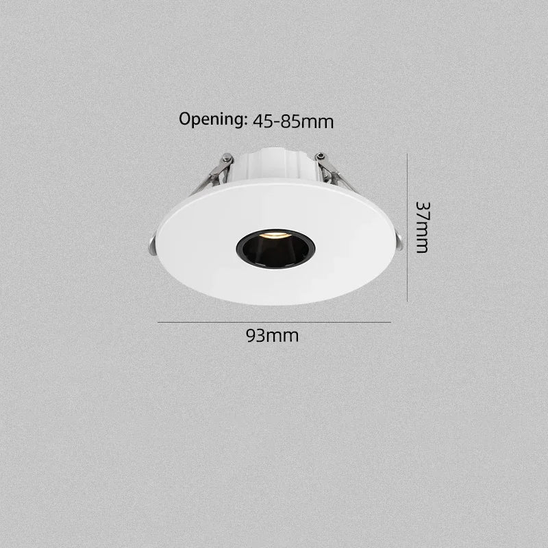 spot led ultra fin pour éclairage d ambiance rond encastré
