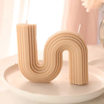 bougies parfumées géométriques en forme de u pour décoration intérieure - vue 11 sur 22