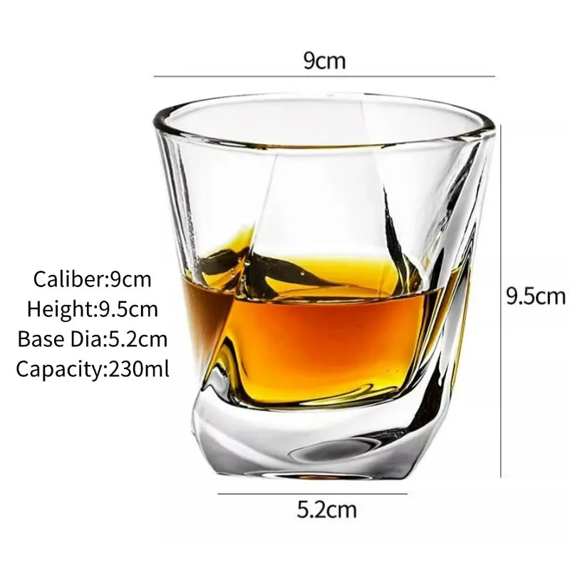 Verres à whisky gravés style old fashioned élégant