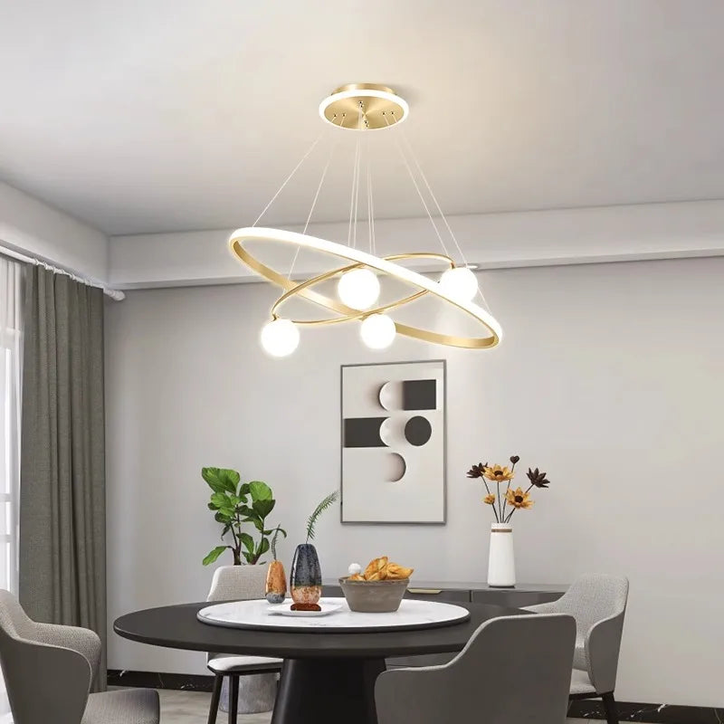 lustre décoratif à suspendre pour éclairage intérieur fantaisie - vue 5 sur 8