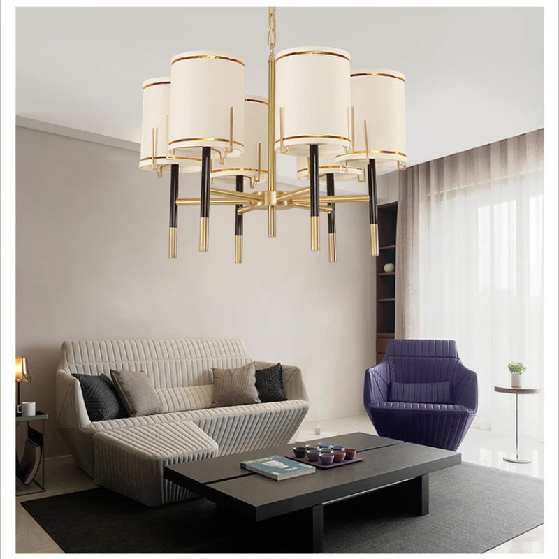 lustre moderne minimaliste style nordique en cuivre tout neuf