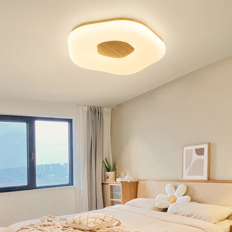 Plafonnier de chambre à coucher minimaliste japonais - vue 5 sur 8