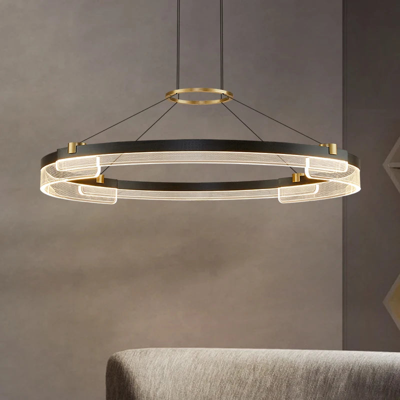 Lustre led moderne minimaliste nordique zen pour salon de thé