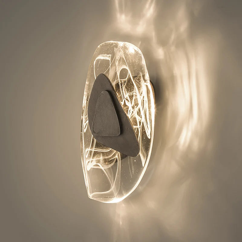 applique murale led au design artistique et créatif forme irrégulière