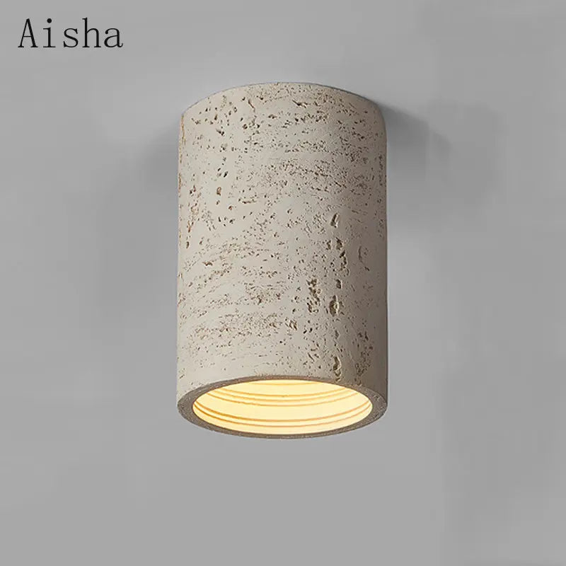 Spot Wabi-sabi résine LED nordique salon couloir pour la maison salon cuisine Downlight décoration - vue 4 sur 16