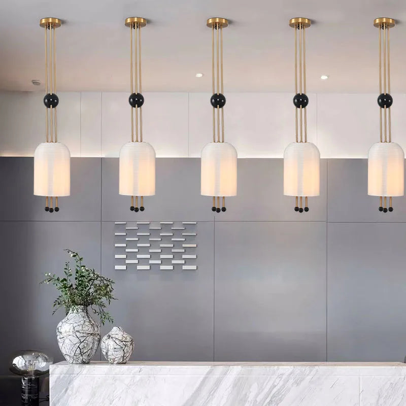 suspension moderne en verre pour décoration créative et élégante - vue 5 sur 7
