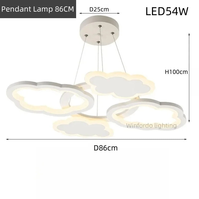 lustre led moderne créatif pour chambre enfant et salon intérieur