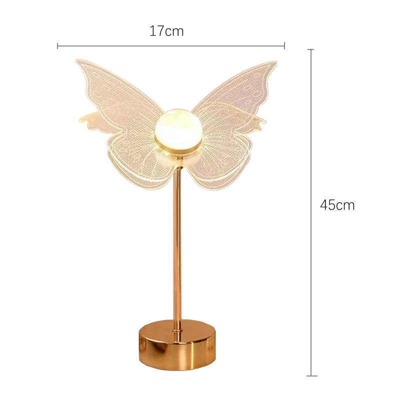 Lampe à poser style vintage LED en métal doré Anila - vue 11 sur 11