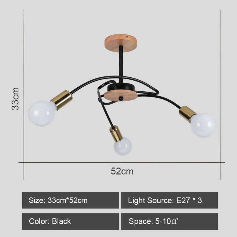 lustre sputnik moderne style industriel pour intérieur élégant