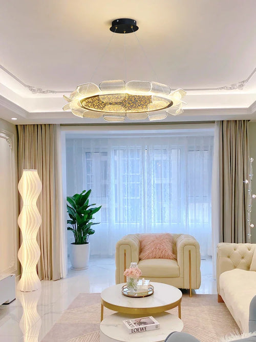 suspension en acrylique design moderne pour intérieur élégant