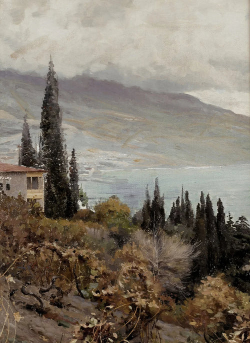 peinture vintage de campagne avec fleurs sauvages en décoration intérieure