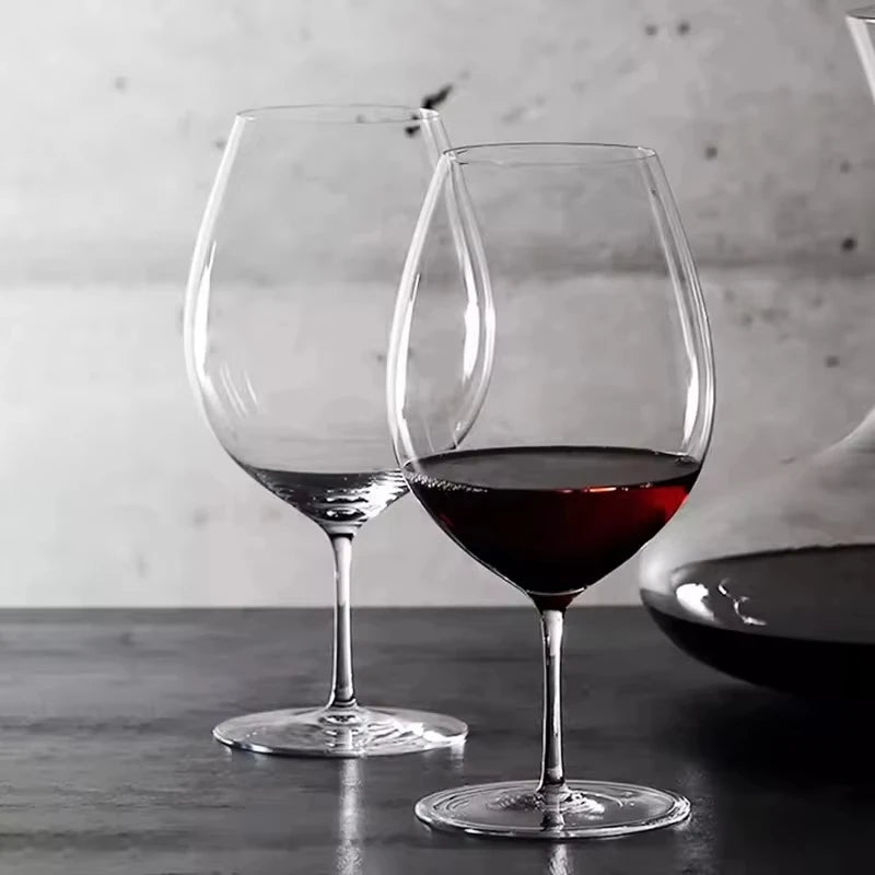Verre à vin court cristal style kimura artisanal - vue 3 sur 7