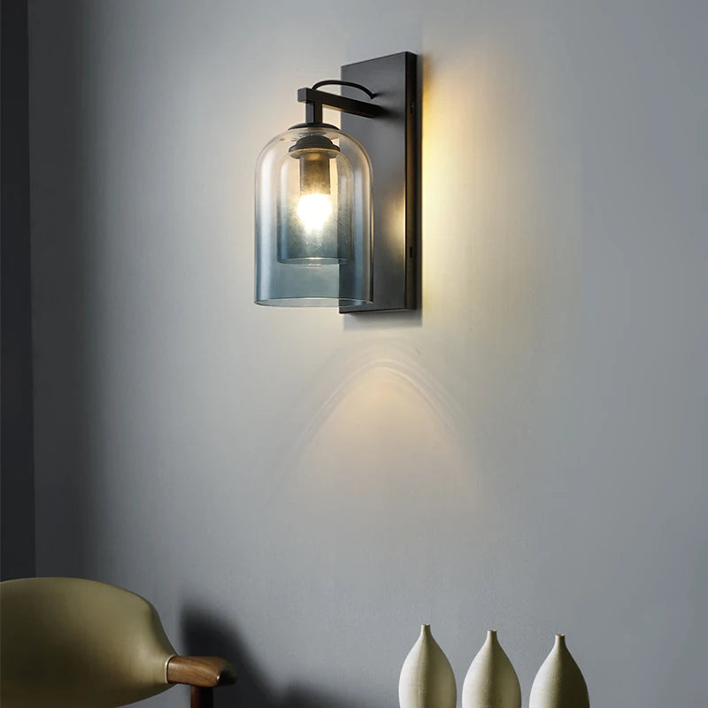 Applique murale loft verre creatif salon chambre escalier décor - vue 5 sur 10