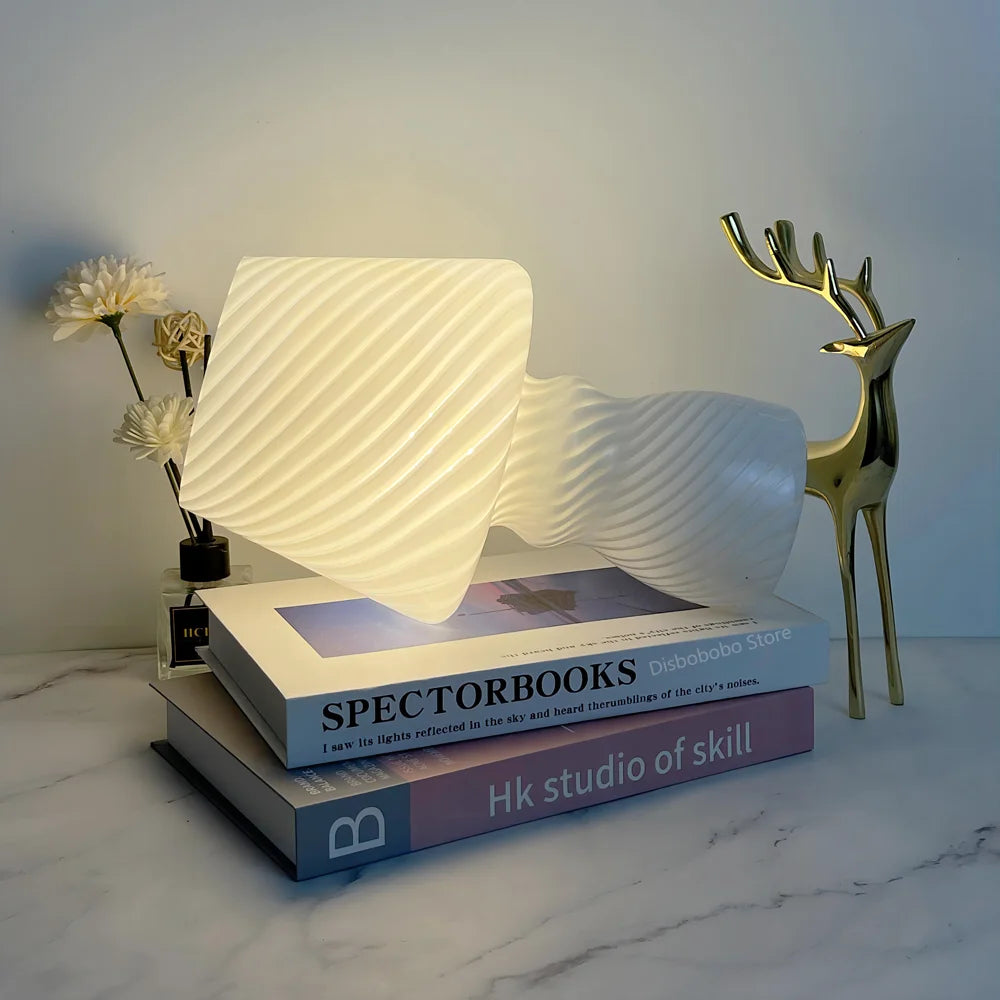 lampe table décorative champignon barre elfe éclairage ambiance chambre coucher lampes chevet lumière intérieur - vue 8 sur 9