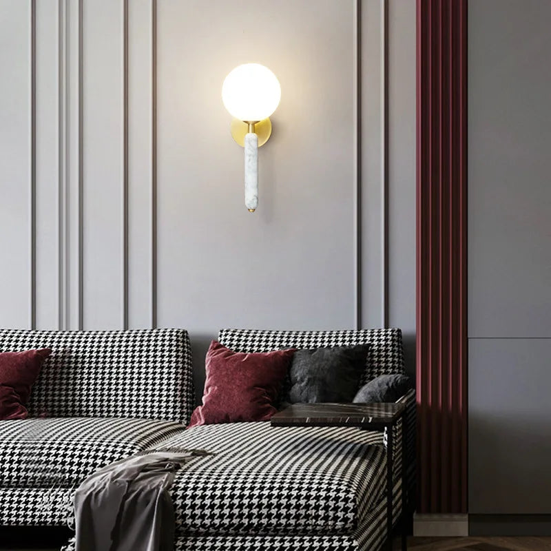 Applique murale LED en marbre pour chambre d'enfant - vue 5 sur 9
