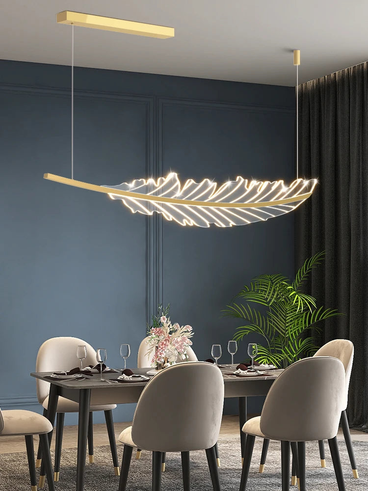 lustre led moderne minimaliste luxe italien pour restaurant bar