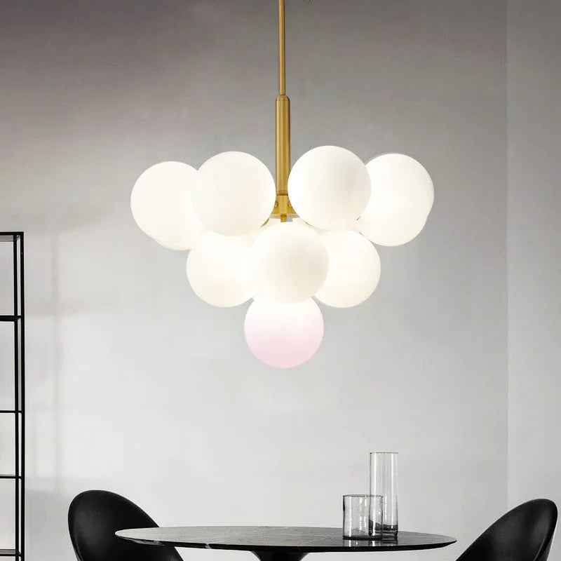 lampes led suspendues en verre de luxe design moderne
