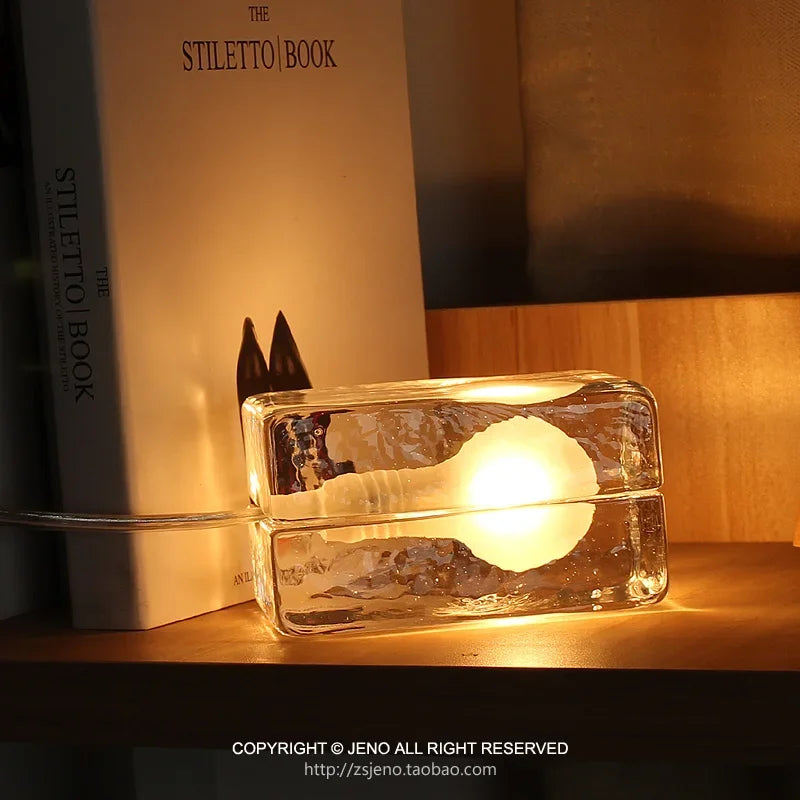 veilleuse led créative en forme de glaçon cadeau pour enfants