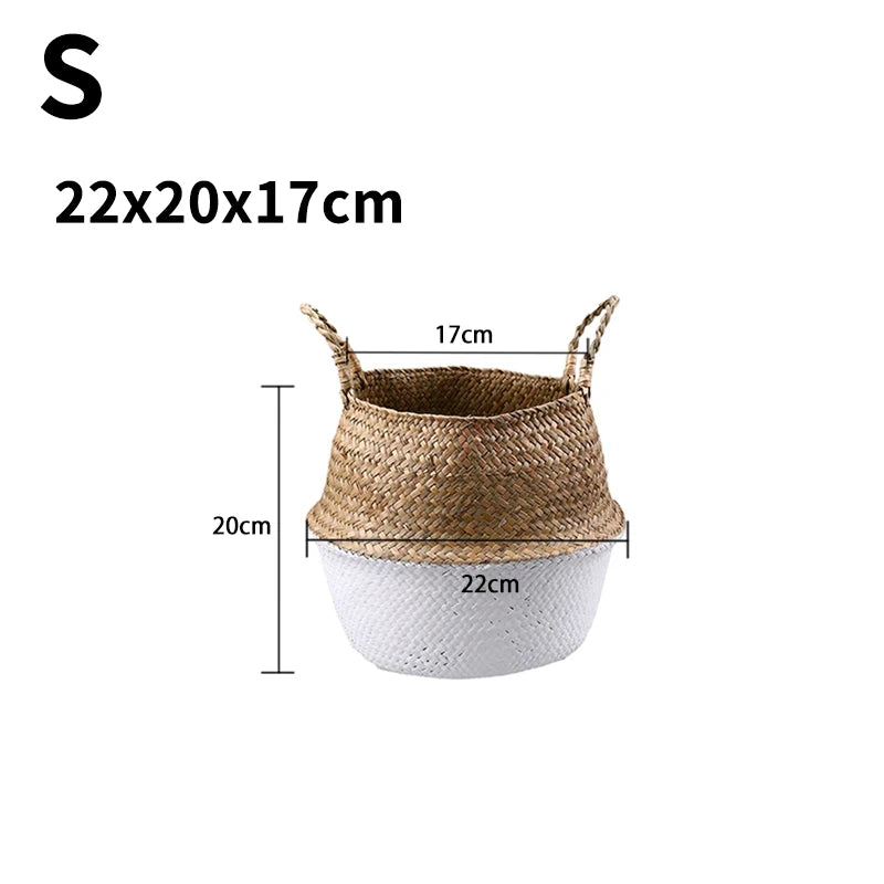 panier en osier suspendu pour rangement et décoration maison - vue 14 sur 13