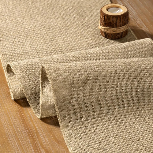 Chemin de table jute naturelle style rustique ferme