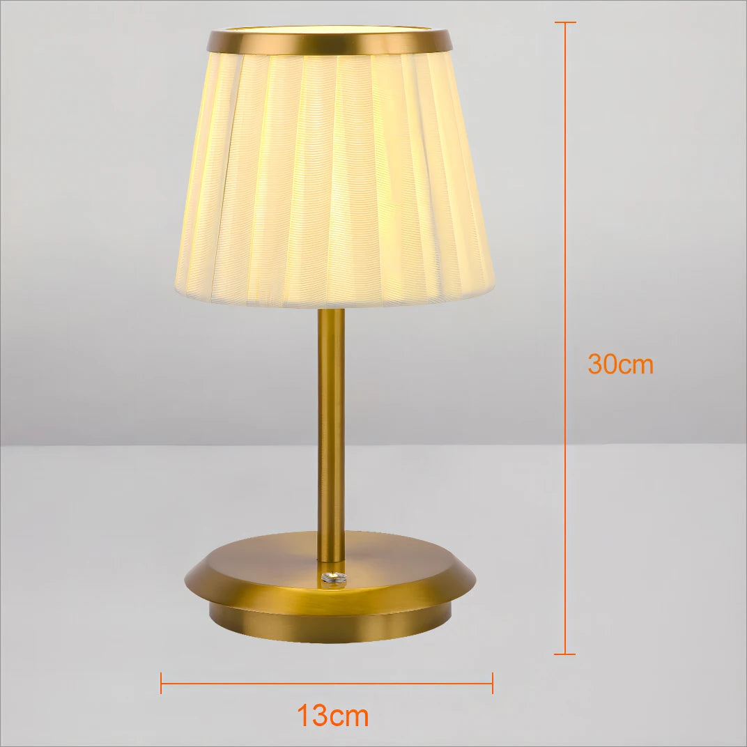Lampe table LED USB plissée éclairage - vue 7 sur 7
