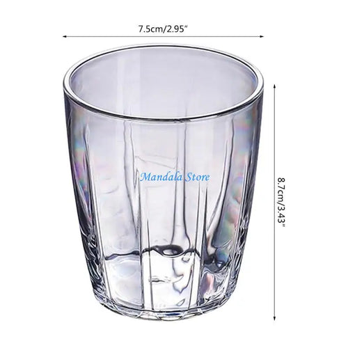 Gobelets incassables acrylique 280 ml reutilisables modernes