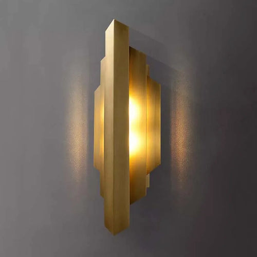 Applique murale décorative américaine rétro tout en cuivre