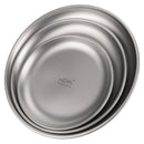 Assiette titane légère camping randonnée 14 17 20cm