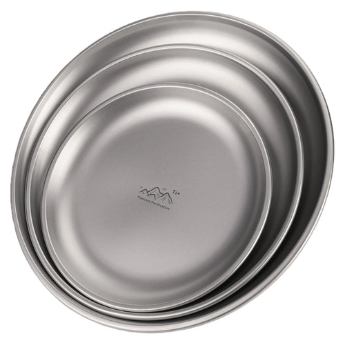 Assiette titane légère camping randonnée 14 17 20cm